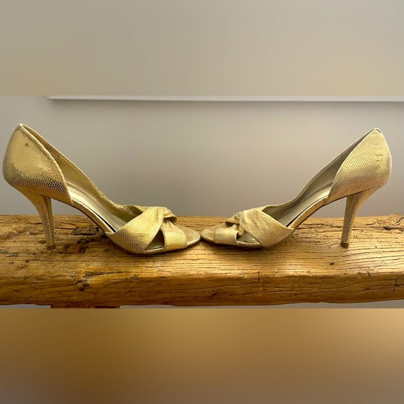 Nine West Gold Heeled Sandals - Picture 5 of 5